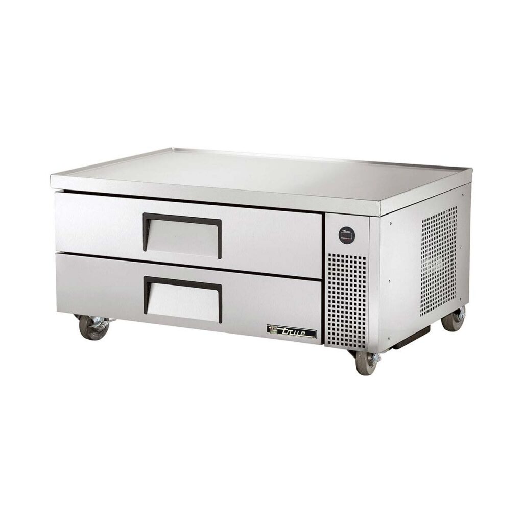 True TRCB-52 Two-Drawer Refrigerated Chef Base, V-Edge, 52"